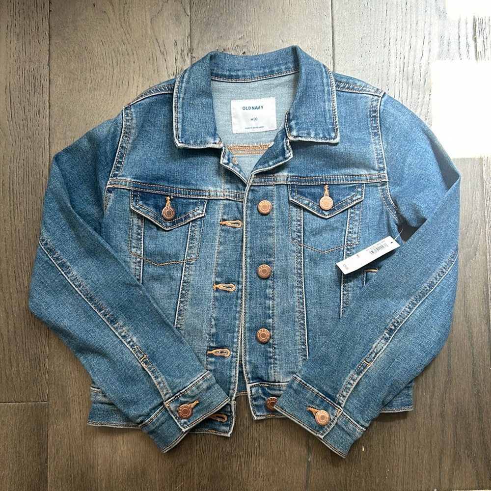 Old navy denim jacket size kids size 8